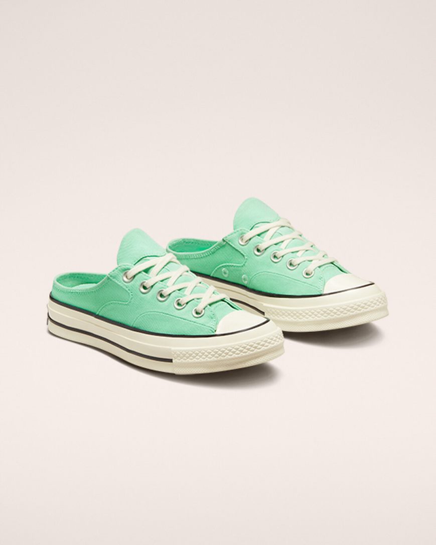 Women's Converse Chuck 70 Mule Low Top Shoes Green / Black | AU 1C064S